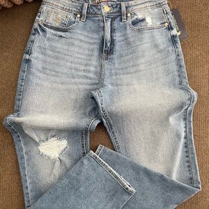 NWT Women’s U.S. POLO ASSN Vintage Straight Distressed High Rise Jeans Size 10R
